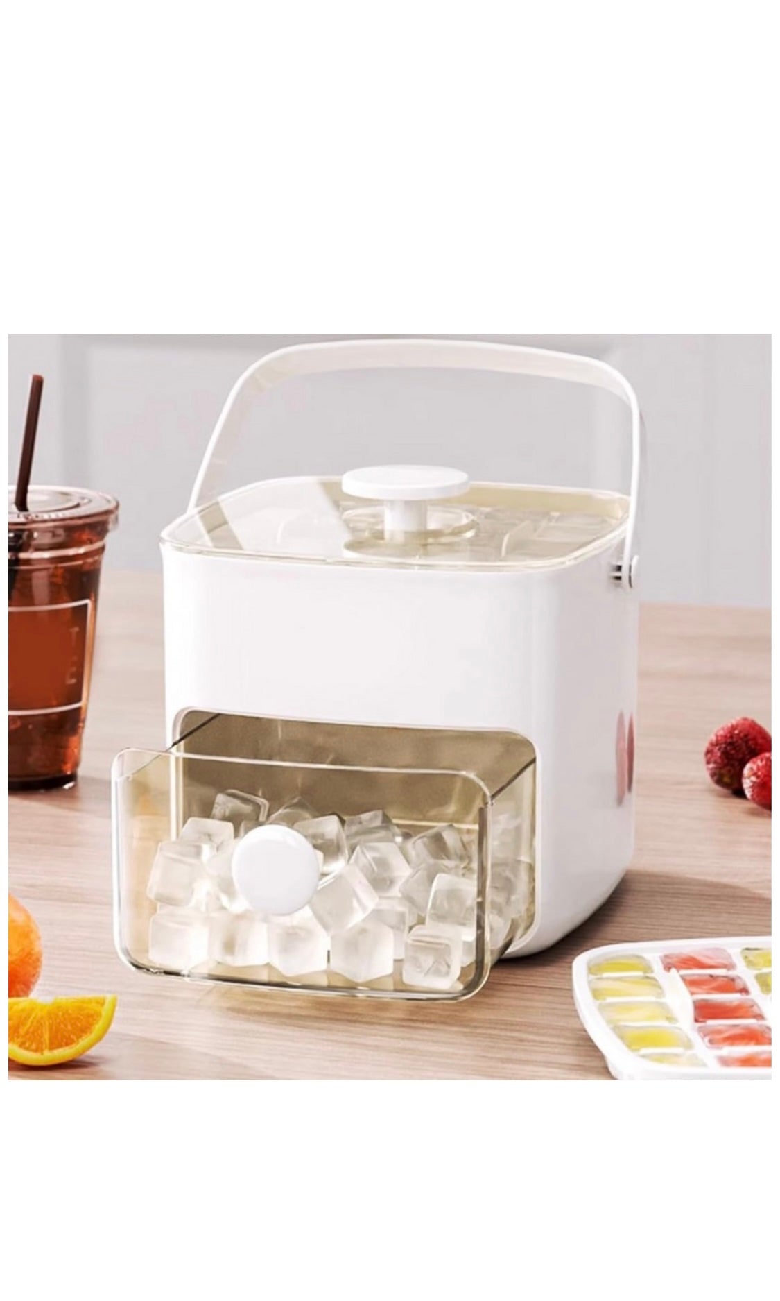 Easy Press Double Layer Ice Cube Maker Box