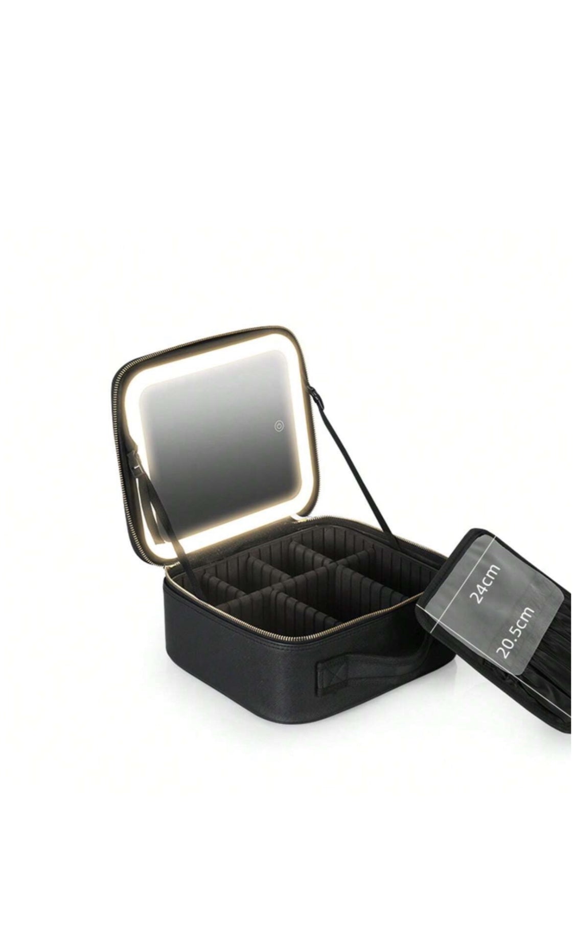 Travel Vanity Bag with led light mirror