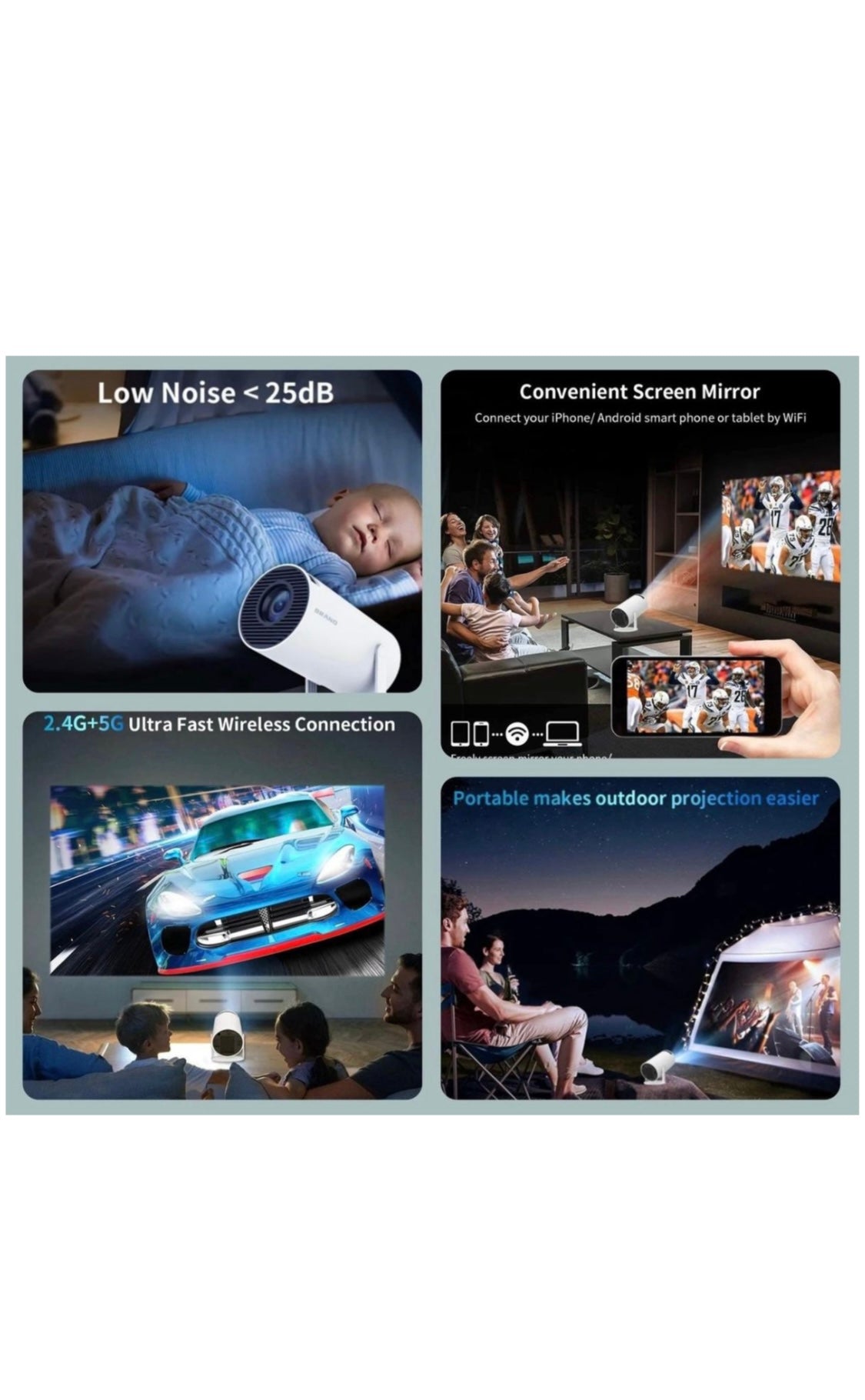 4k Ultra Hd Projector with Remote